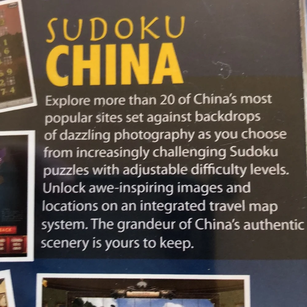 2 games on one CD sudoko travel games